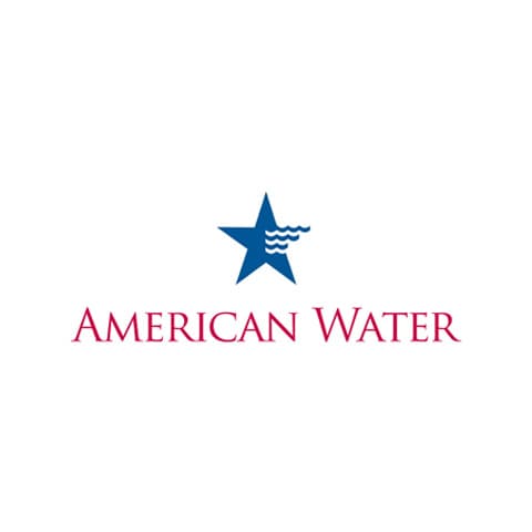 american water logo with a star and waves